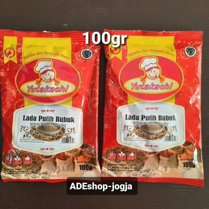 

*$*$*$*$] lada putih bubuk yutakachi white pepper powder 100 gr merica mrica