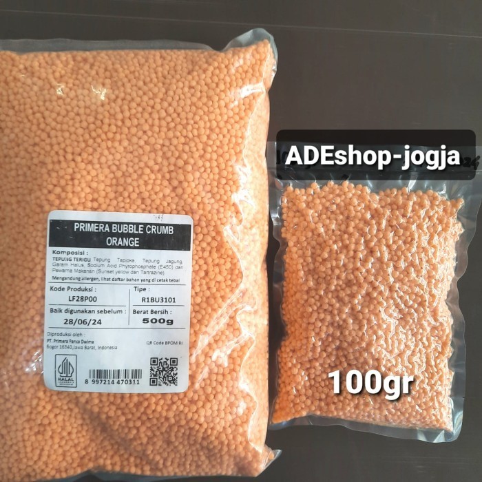 

_^_^_^] Bubble Crumb Nugget 100 gr crumbs crispy rice orange tepung
