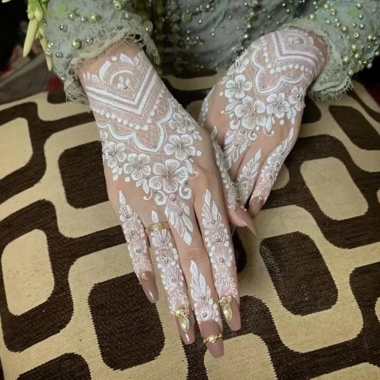 

ss-64 NEW MOTIF HENNA INSTAN FULL TANGAN KANAN KIRI+ BONUS Termurah