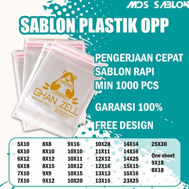 

Galuhferdian552 Sablon Plastik Opp 9X12 Murah