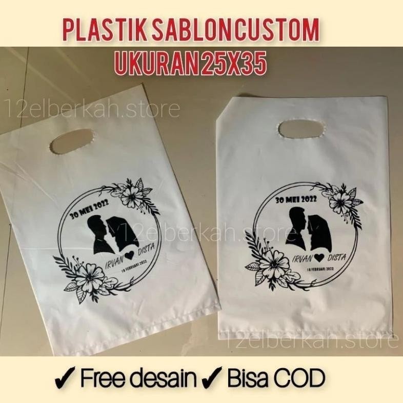 

Galuhferdian552 (Isi 100Pcs) Plastik Sablon Custom Uk 25X35/Free Desain Sablon Plastik Murah