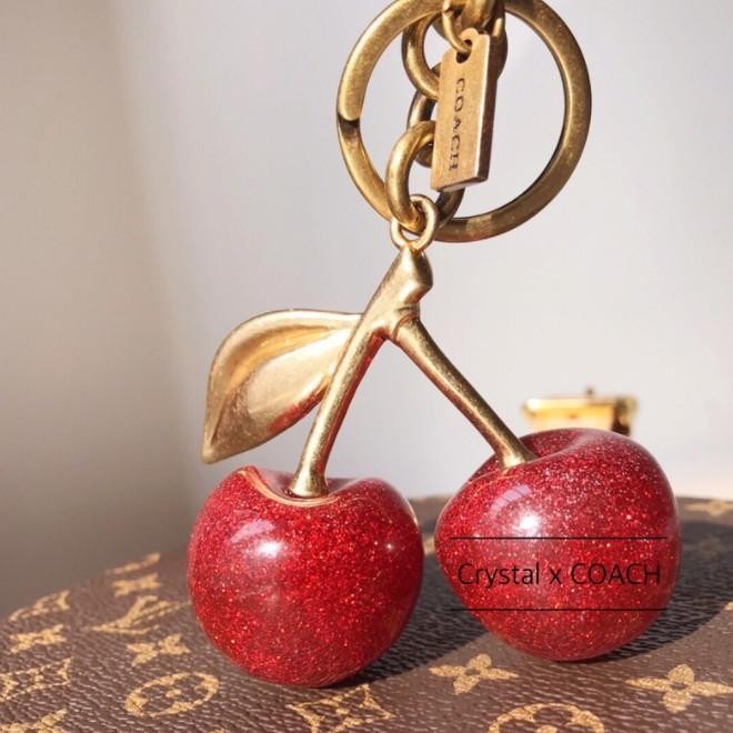 CR - Coach  Bag Cherry Keychain Hanging TERLARIS
