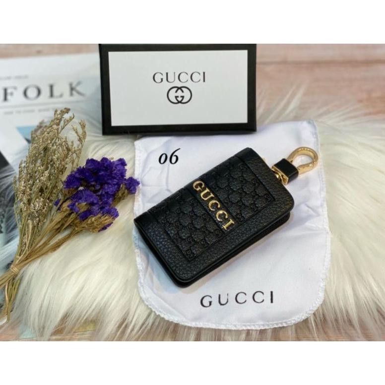 CR - Dompet Gantungan Kunci Stnk Mobil Dan Motor Gucci Bahan Import Quality TERLARIS