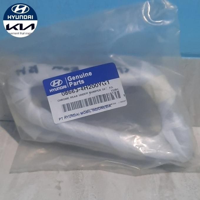 LIST CHROME BUMPER BELAKANG HYUNDAI H1 2019 KEATAS FL GENUINE PART