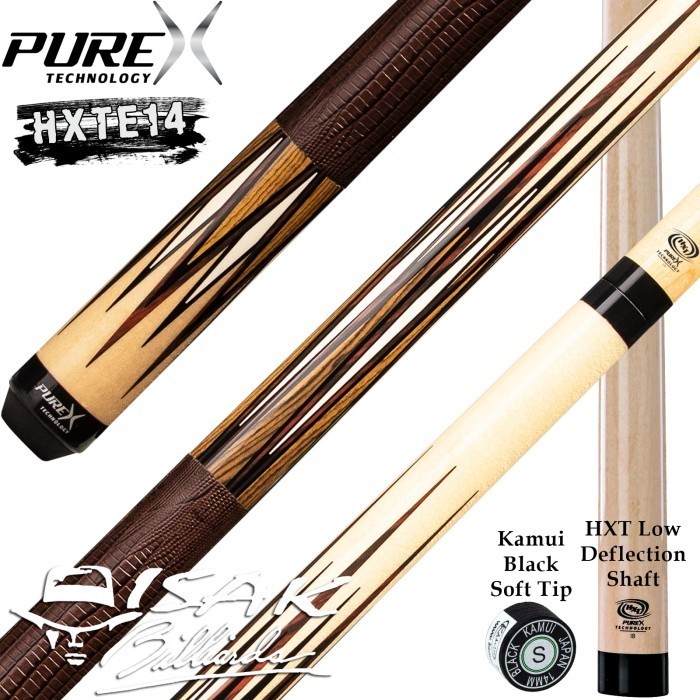 PUREX HXTE14 CUE - HXT LOW DEFLECTION SHAFT BILLIARD STICK PURE KAMUI