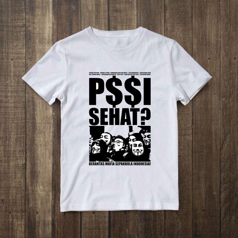Kaos T Shirt Pria Pssi Sehat Mafia
