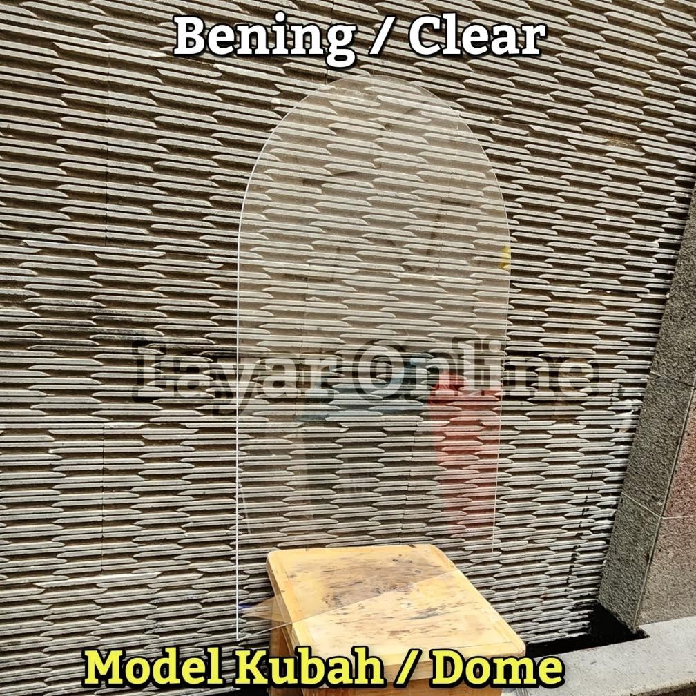 

GC27 Acrylic 2mm MODEL KUBAH Akrilik - Papan Ucapan - Bingkai - Frame - Bening / Putih Susu / Putih Solid / Hitam Viral