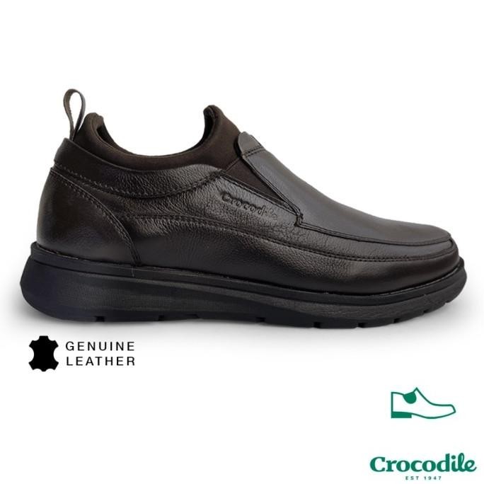 Crocodile CR-2136 Sepatu Pantofel Kulit Pria Men Shoes Original
