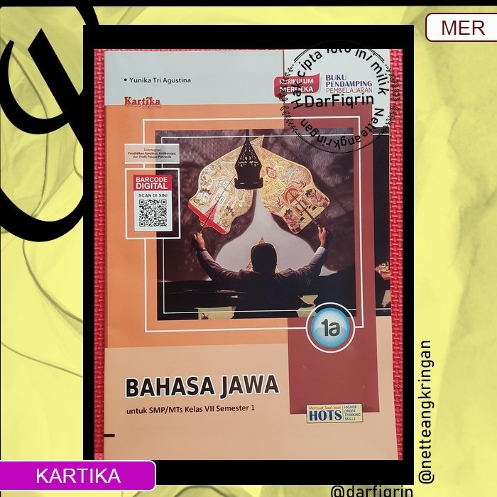 LKS Bahasa Jawa Kelas 7 8 9 Semester 1 SMP/MTs KURMER Kurikulum Merdeka-Kartika-HOTS-Yunika