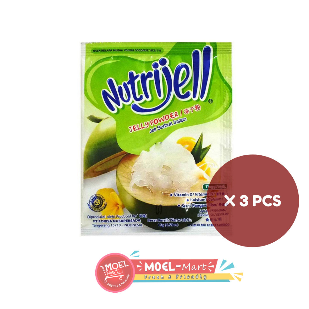 

NUTRIJELL Rasa Kelapa Muda 3pcs x 15gr