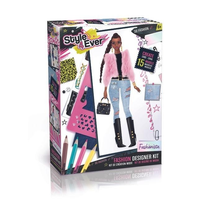 

S4E Designer Kit Mainan Stensil Pakaian Baju Kertas Kain Anak