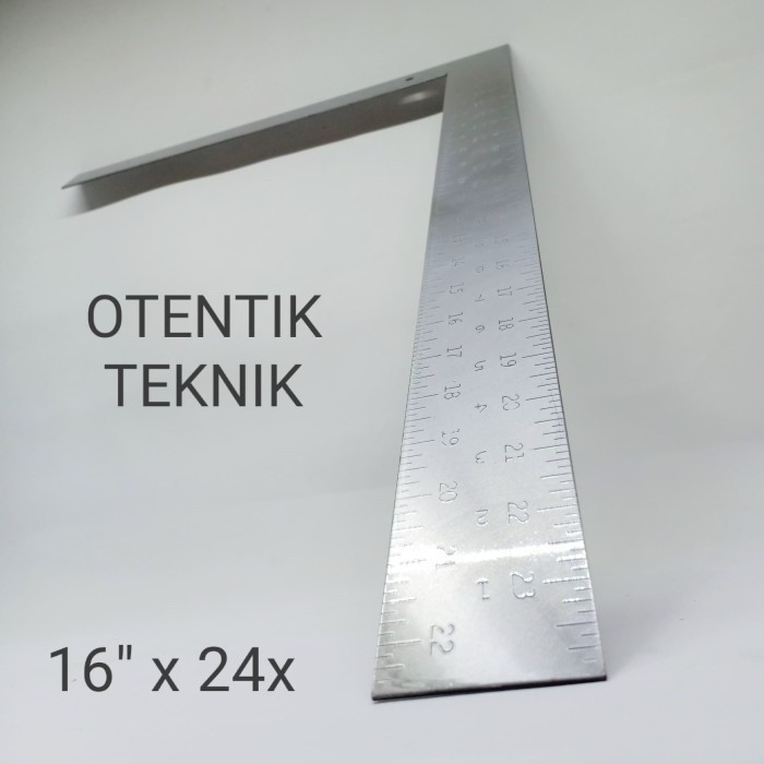 

PENGGARIS SIKU BESI 40 CM X 60 CM - 16 X 24 INCH CHROME PLATED RULER