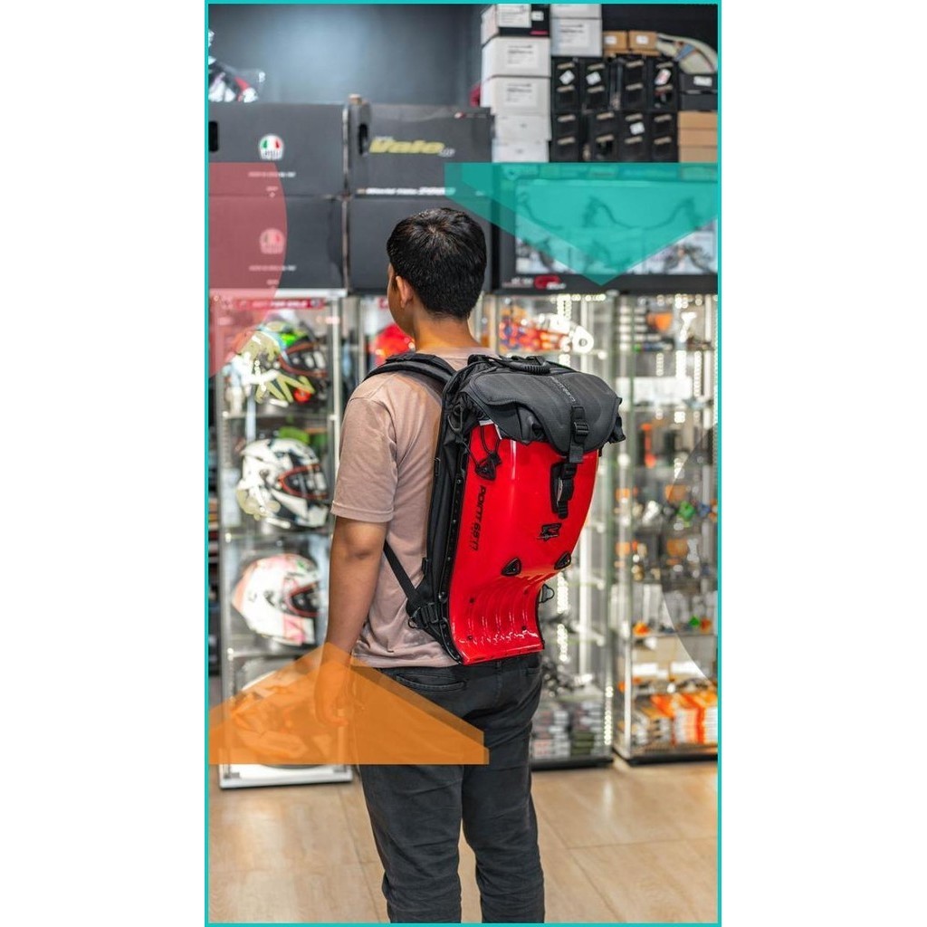 2nd TAS RIDING Boblbee GTX25L Diablo Red Gloss Point65N - ORIGINAL 1