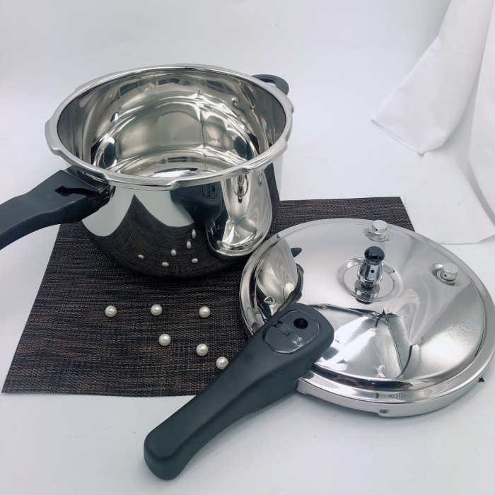 Panci Presto Hcx Stainless 24Cm 6L Pressure Cooker Induksi