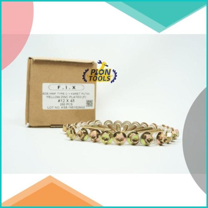 Fix SDS Kuning Karet 12 x 45 Drilling Screw 13m4yZ4 limited stock