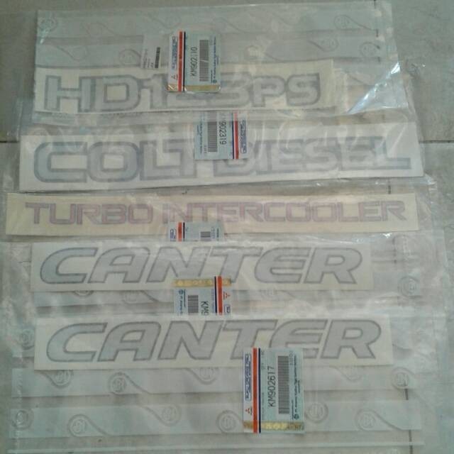 Stiker Canter Hd125Ps Set Original Ktb