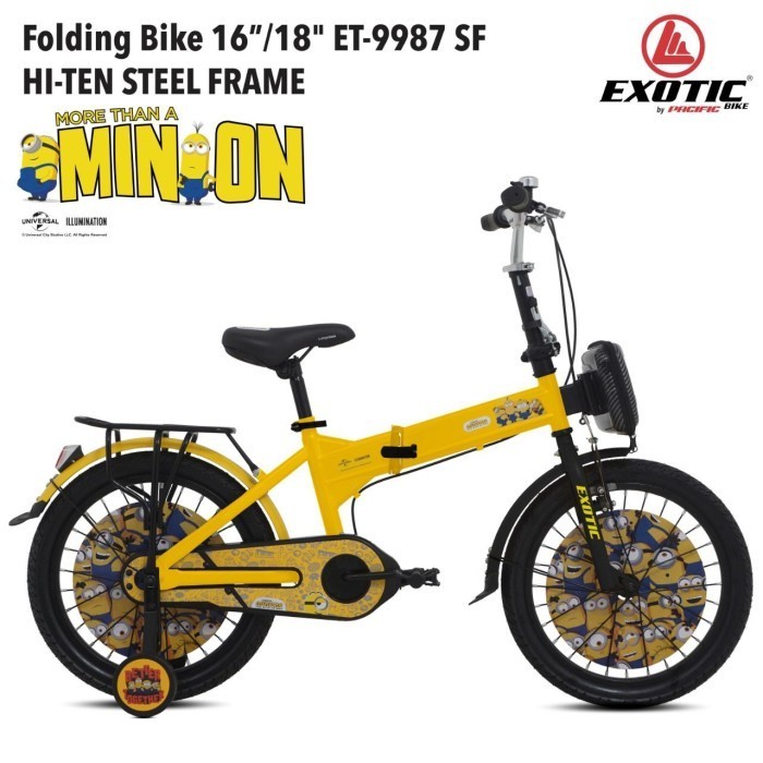 Sepeda Lipat Anak ET-9987 SF Edisi Minion