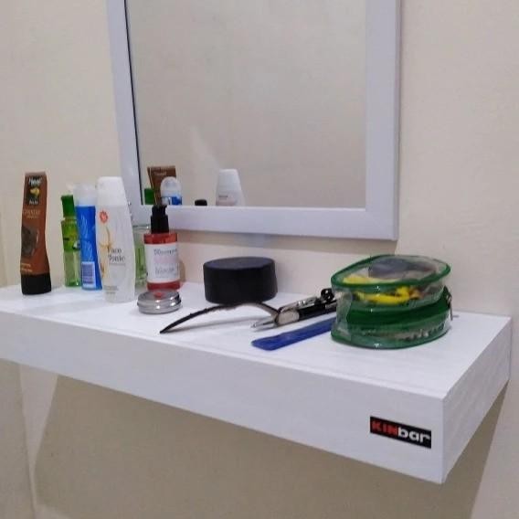 Rak Ambalan Dinding Melayang Set Floating Rak Wifi Laci Gantung Evander.Online