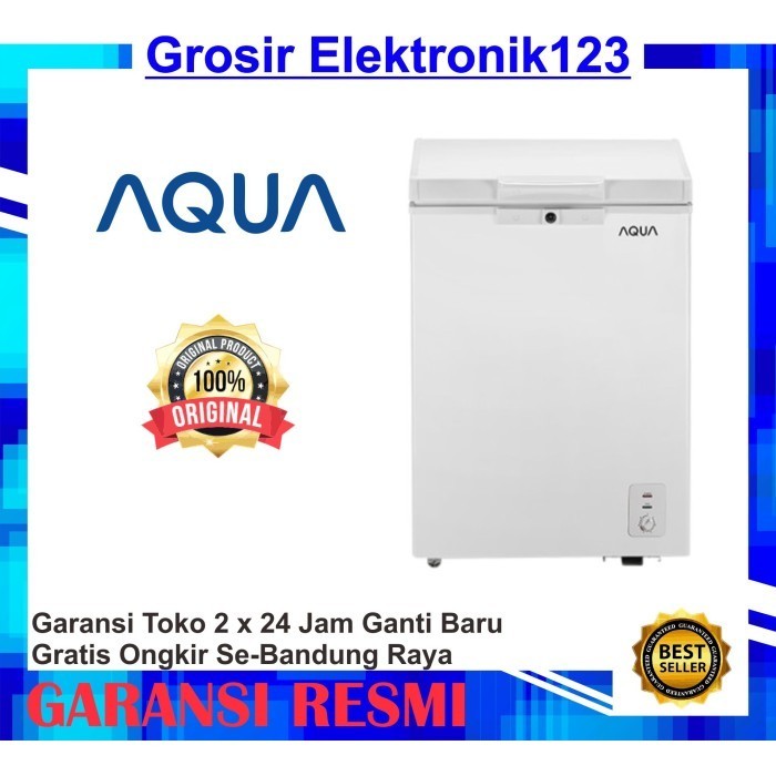 AQUA CHEST FREEZER AQF-100GC FREEZER BOX 100 LITER AQF 100 GC