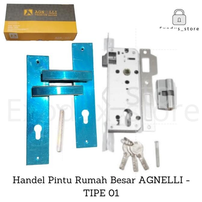 Handel / Handle Kunci Pintu Rumah Besar Set Allegra + Bodi Kunci Evander.Online