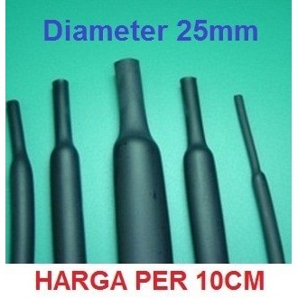 Heat Shrink Tube 25mm / Selongsong Kabel Bakar