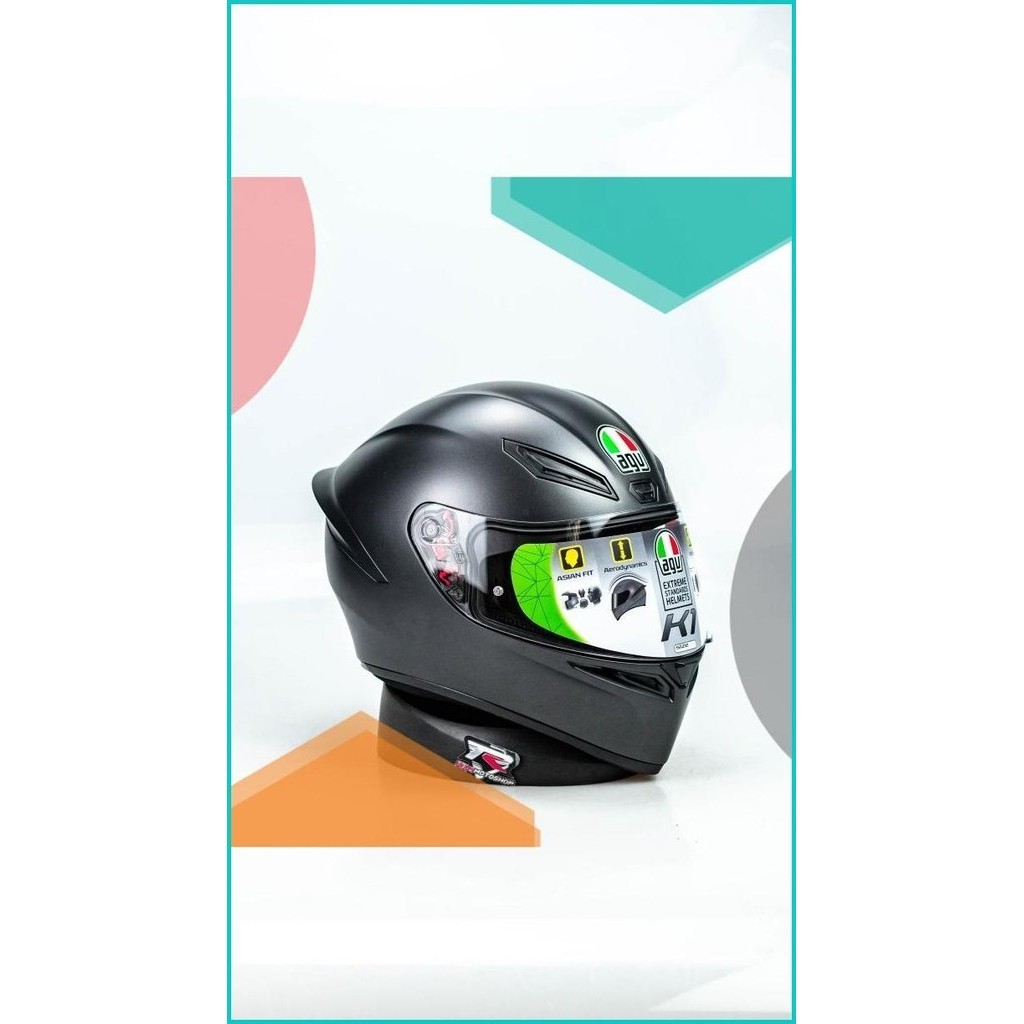 HELM AGV K1 BLACK MATT 13m4yZ4 suku cadang