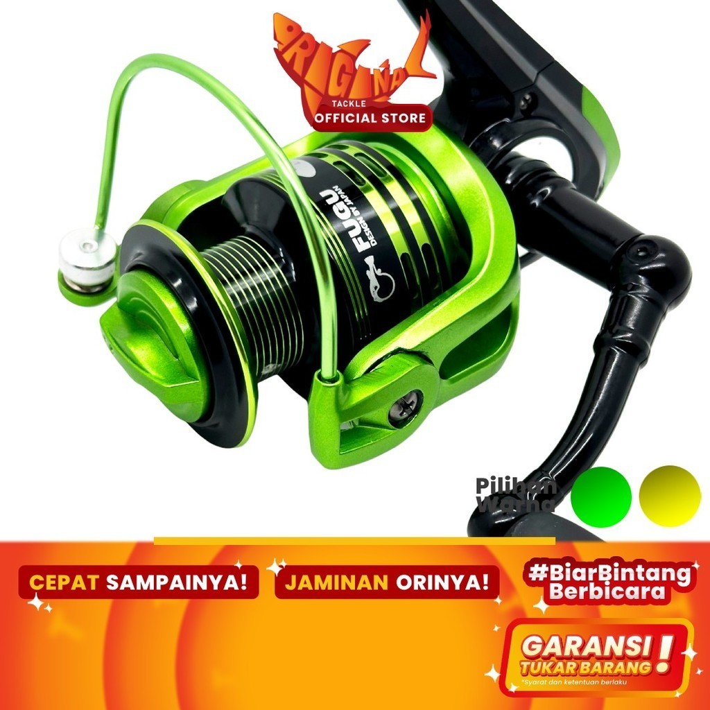 Reel Pancing Spinning Fugu Riko Graphite 3000 1000 2000 4000 6000 800