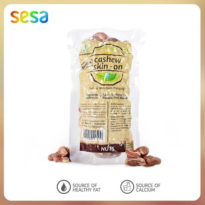 

Trio Natural Roasted Cashew Skin On (Kacang Mede) 225 G