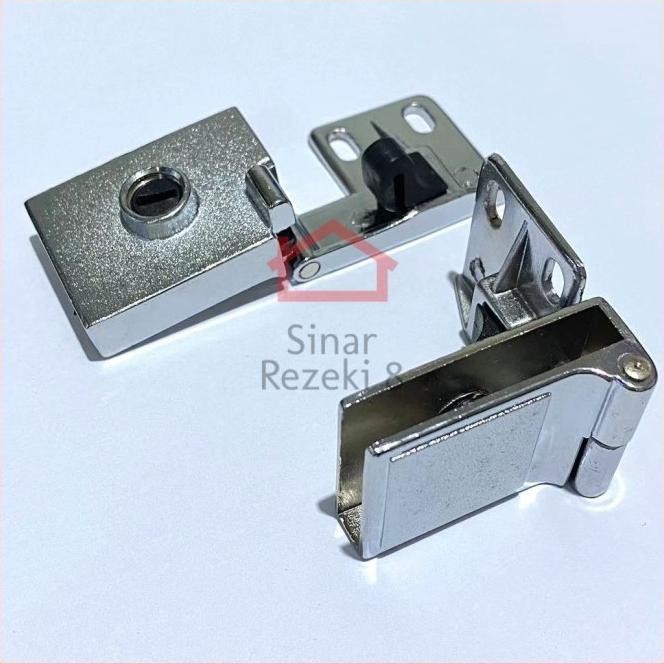 Engsel Pintu Kaca Kotak Hkh 128 Baleno / Lemari Jepit Kayu Penjepit Evander.Online