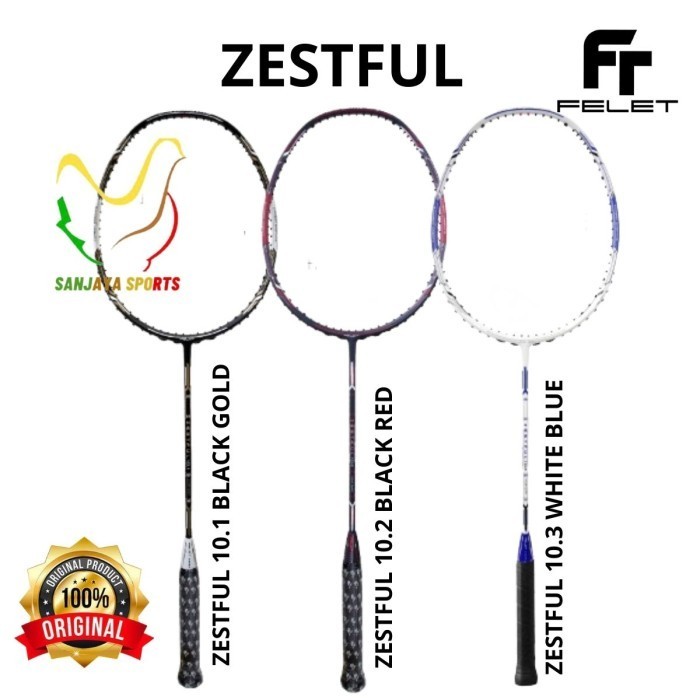Raket Felet Badnton Bulutangkis Zestful 10.1 10.2 10.3