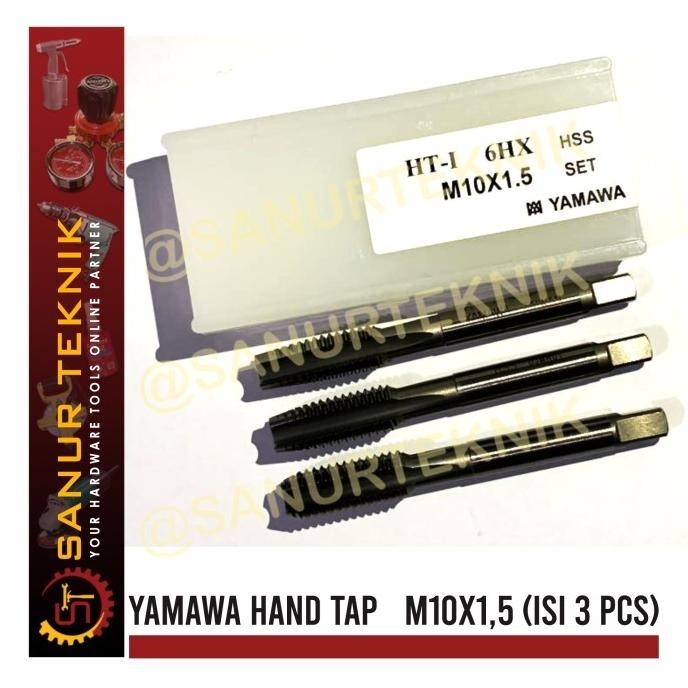 Hand Tap YAMAWA M10 x 1.5 / M10x1.5 / M 10 x 1.5 / M10 x 1,5 / M10x1,5