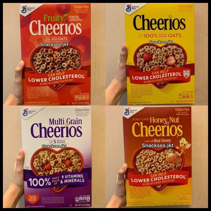 

[Box] Cheerios Honey Nut / Fruity / Original Oats / Multi Grain Cereal