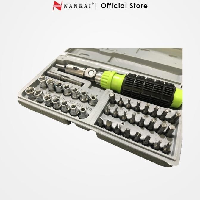 Obeng Sock Set 41 Pcs / Kunci Obeng Socket 41 Pcs Nankai Evander.Online