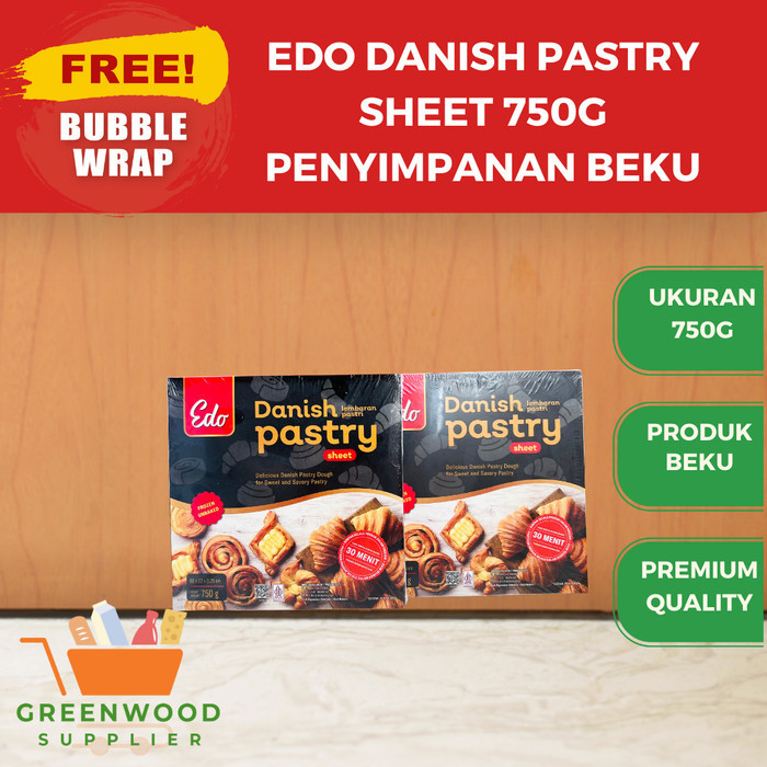 

Brom [Karton] Edo Danish Pastry Sheet 750G