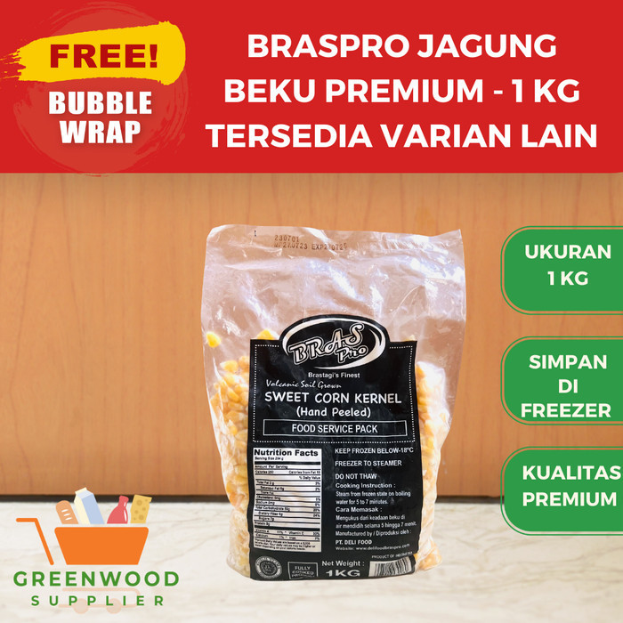

Brom Braspro Jagung Beku / Frozen Corn - 1Kg [Premium]