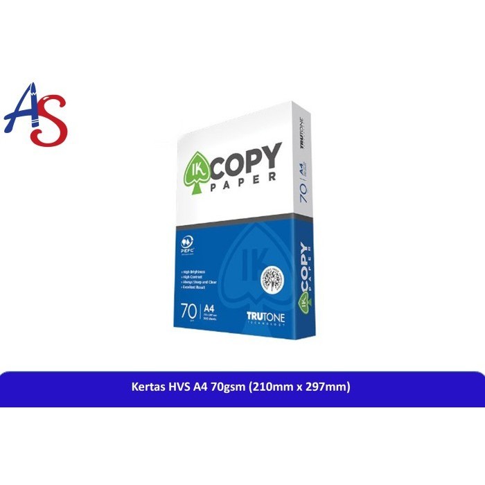 

Kertas HVS A4 IK Copy Paper 70gsm 210 x 297 mm