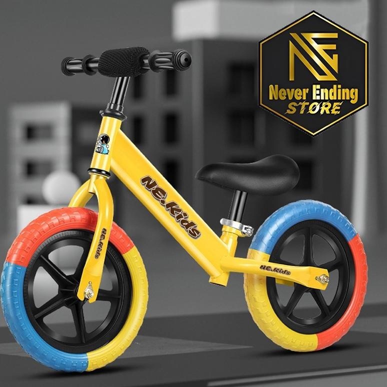 TERLARIS Sepeda Balance Bike Pushbike NEKIDS Keseimbangan anak Roda 2 Umur 2 3 4 5 6 tahun Perempuan