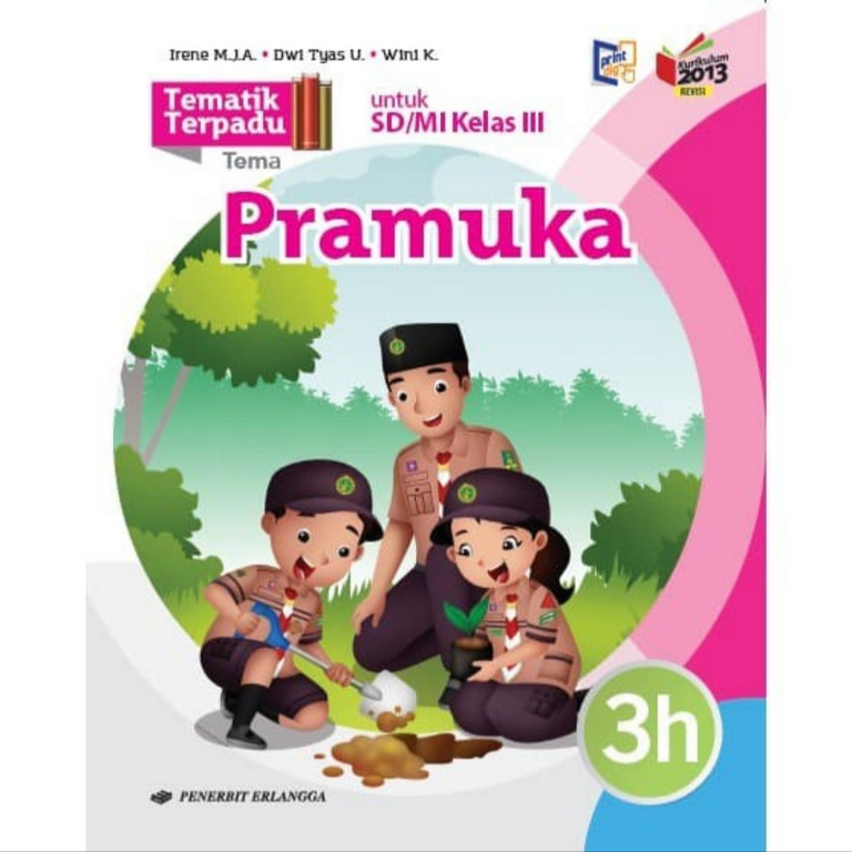 BUKU BEKAS TEMATIK TERPADU KELAS 3H SD ERLANGGA K13 REVISI
