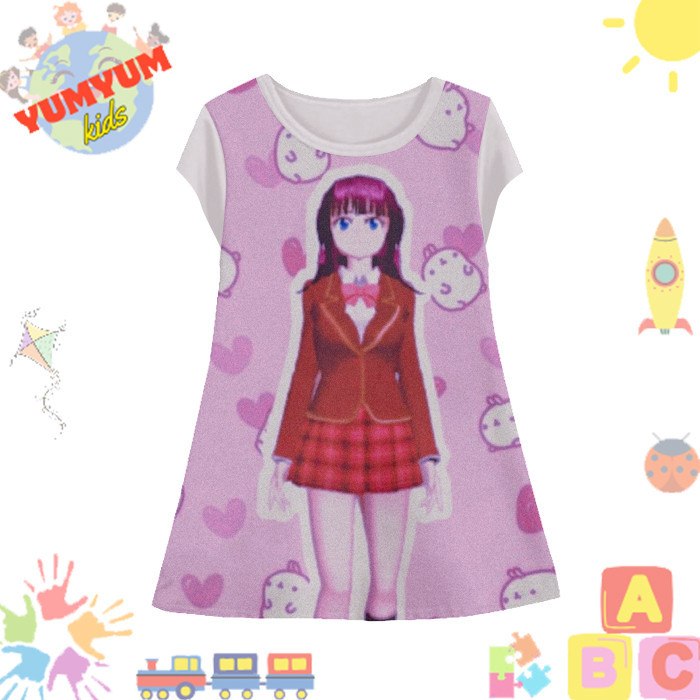 Dress Anak Perempuan Sakura School Simulator v5 Tunik Anak Wanita Permainan Game Simulator Sakura Sc