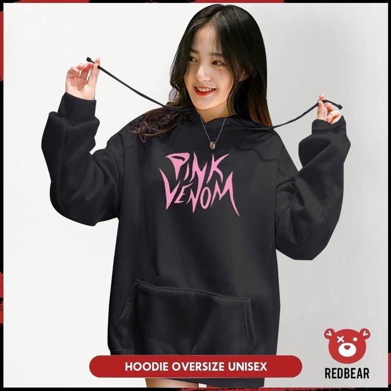 Hoodie Distro Pria Keren Redbear Jumper Pink Venom Sablon Mxxl Wanita
