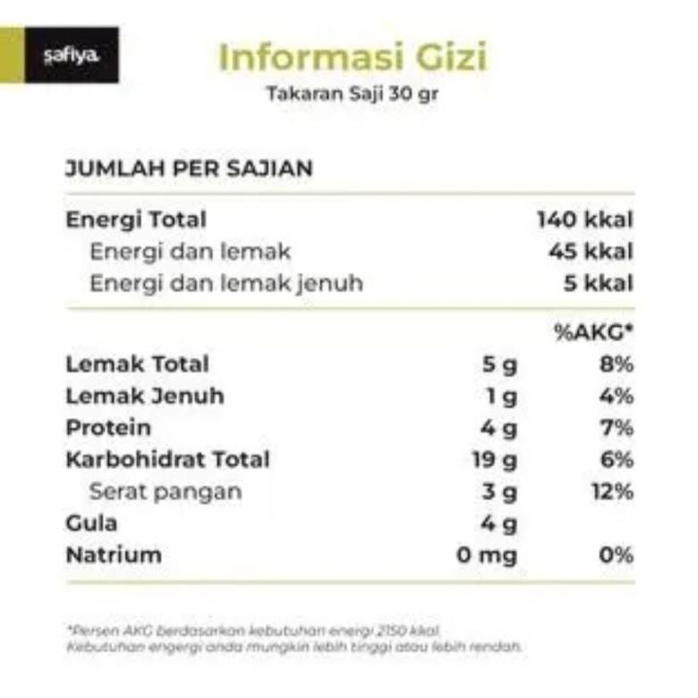 

BN Muesli Fruit & Seed 500gr Original Safiya Food Sereal TERLARIS