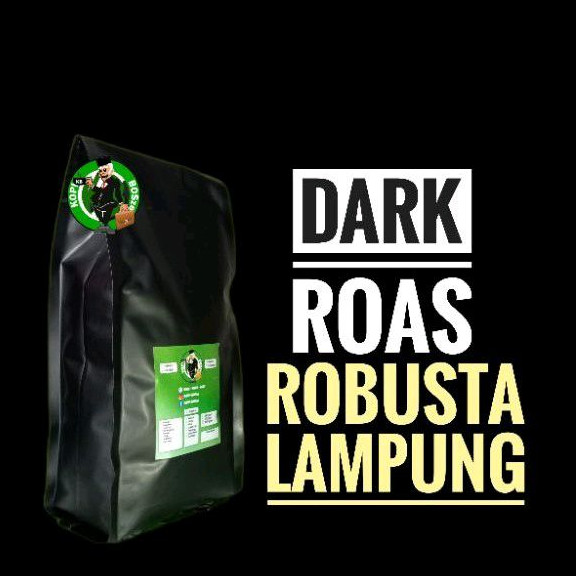 

Dark Roast Kopi Robusta LAMPUNG(Coffee Robusta Lampung Dark Roast) 1Kg Grade1 Basic Blend/Espresso/Kopi Susu/Vietnam Drip/Tubruk Kopi Giling/Kopi Bubuk/Kopi Biji/Kopi Sangrai/Kopi Roasted/Kopi Siap Seduh/Kopi Sachet