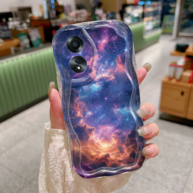 Casing Hp Untuk OPPO A58 4G A78 4G Case Cesing HP jam tangan pola Xinghe Kesing Softcase gaya ganda 