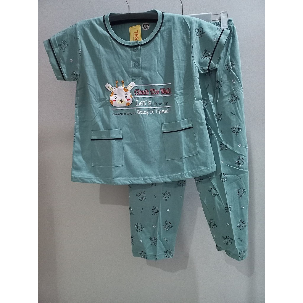Baju Tidur CP Tanggung Tessa/Babydoll Tessa Anak Perempuan ( Lengan Pendek Celana Panjang Anak Tangg