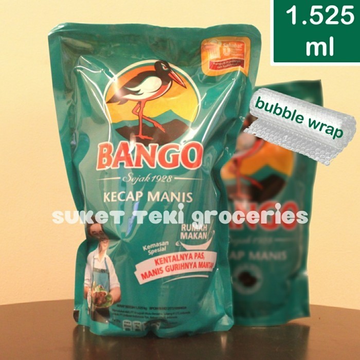 

Kecap Manis Bango 1,525 Kg Refill Pouch 1.5 Kg Horeka