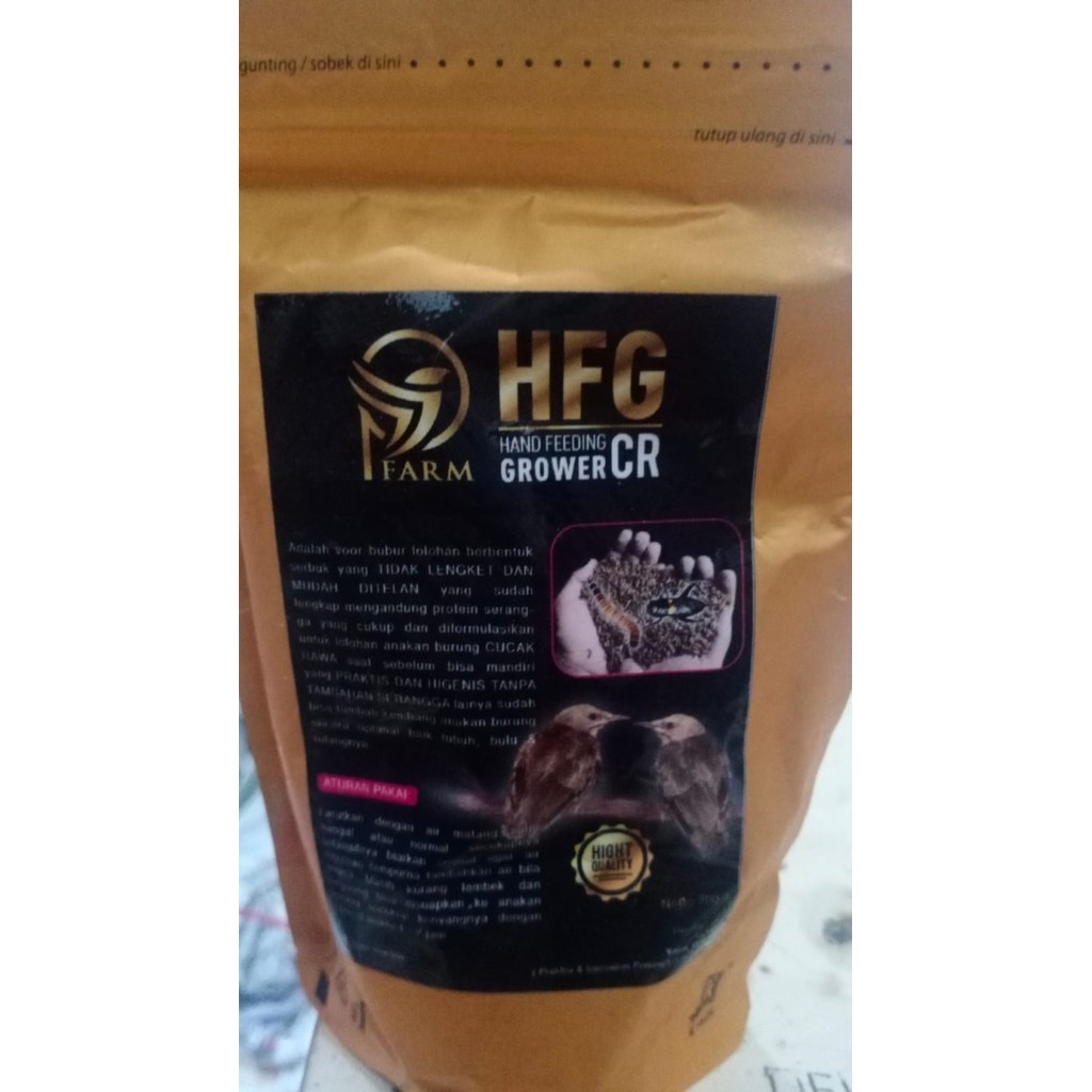 Hfg Hand Feeding Grower Cr Voer Lolohan Untuk Anakan Cucak Rowo