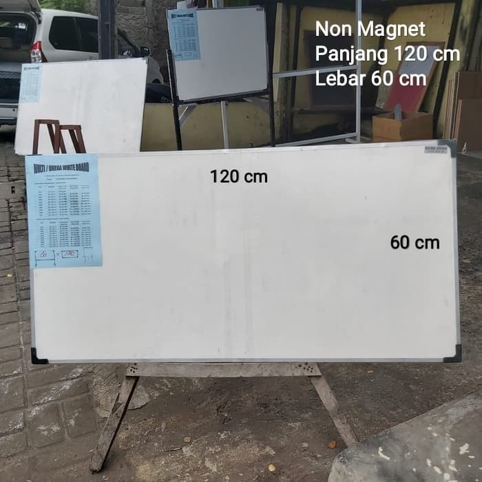 

Whiteboard 60 x 120 cm papan tulis 120 x 60 cm - papan + kaki