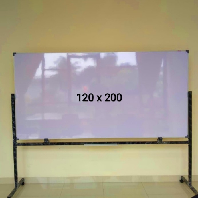 

Whiteboard Kantor Papan tulis Standing 120 x 200 cm