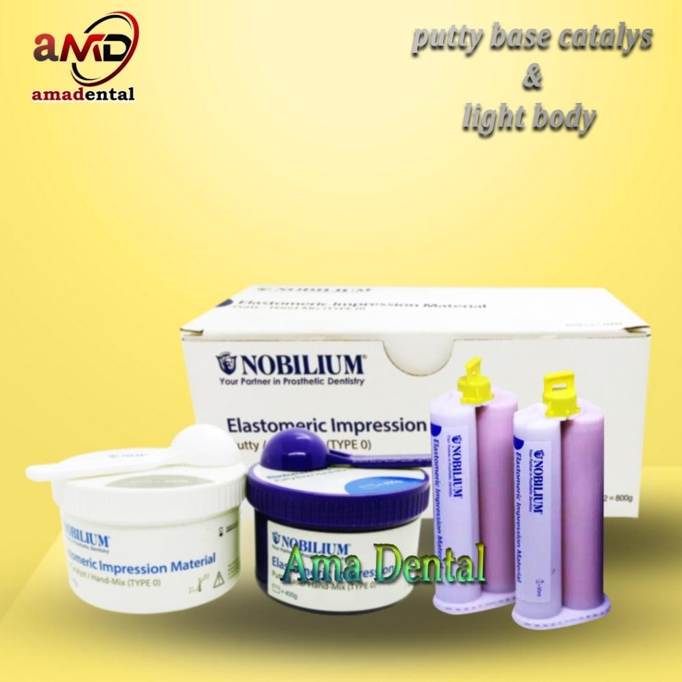 GH Dental putty double impression nobilium base catalyst light body set TERLARIS