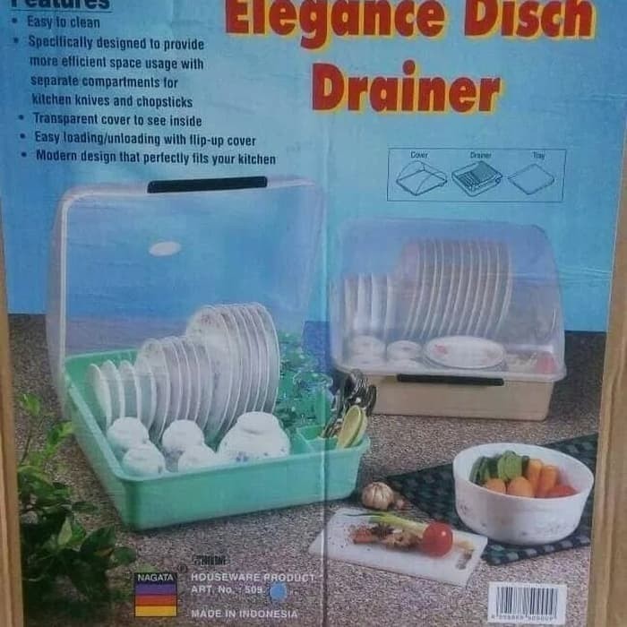 Rak Piring Korea - Rak Piring Plastik Nagata - Dish Drainer